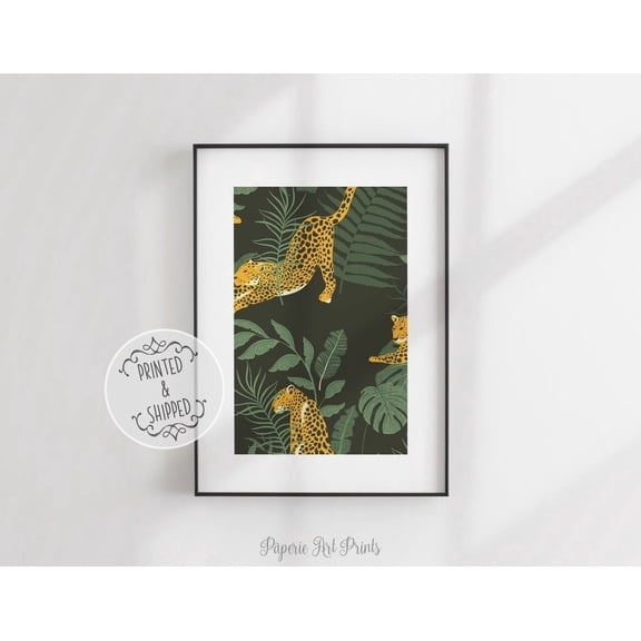 Leopard Print, Leopard Print, Home Decor, Abstract Wall Art, Leopard Art, Jungle Print Home Decor #1977, Unframed Poster Size 16x24