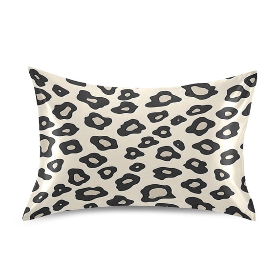 Leopard Print Like Pattern Queen Size Satin Pillowcase 30''x20'' Double-Sided Print Soft Wrinkle Resistant