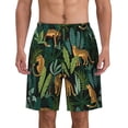 thumbnail image 1 of Leopard Print Men'S Beach Pants Quick Dry Short Swim Trunks With With Pockets And Mesh Lining Swimwear Beach Bathing Shorts Medium, 1 of 1