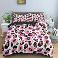 thumbnail image 1 of Leopard Print Microfiber Print Duvet Cover for Kids Teens Men Women Gifts Wild Animals Theme Bedroom, 1 of 5