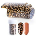 thumbnail image 1 of Leopard Print Nail Foil Transfer Stickers Animal Skin Design Decals for Acrylic Nails Manicure Tips Salon Quality Supplies Decorative Stickers, 1 of 8