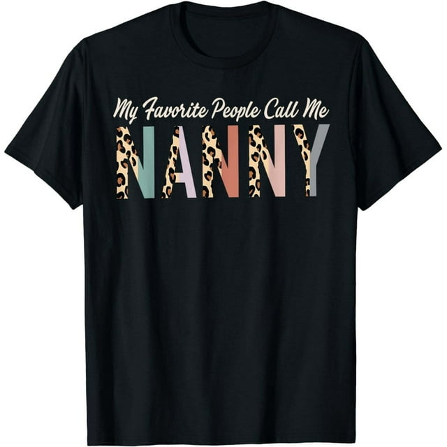 Leopard Print Nanny Appreciation - Ideal Mother's Day Tee for Beloved ...
