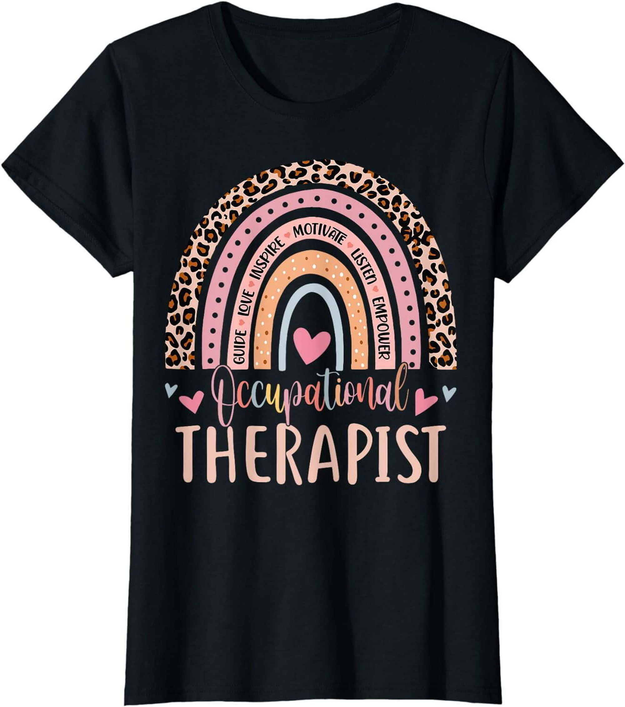 Leopard Print Occupational Therapy Shirt: Vibrant Colors for Playful OT ...