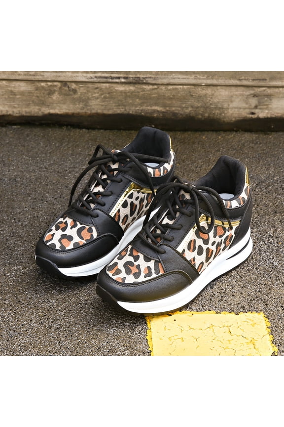 Leopard Print Orthopedic Sneakers,Orthopedic Arch Support Walking Shoes,Orthotic Fashion Sneakers