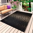 thumbnail image 1 of Leopard Print Outdoor Rug for Patio/Deck/Porch, Non-Slip Large Area Rug 5 x 7 Ft, Chic Abstract Black Brown Animals Texture Indoor Outdoor Rugs Washable Area Rugs, Camping Rug Carpet Runner, 1 of 8