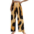 thumbnail image 1 of Leopard Print Pajama Pants Breathable with Pockets Pajamas For Lady Vintage Sleeping Pants Bedroom Homewear, 1 of 6