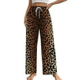 thumbnail image 1 of Leopard Print Pajama Pants Comfortable Elastic Waist Pajamas Fashion Sleepwear Bottoms Plus Size Homewear, 1 of 6