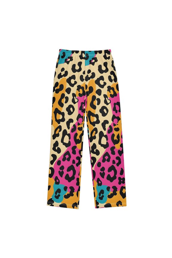 Leopard Print Pajama Pants Soft Lightweight Lounge Pants Bottoms Sleep Pants Warm Comfy