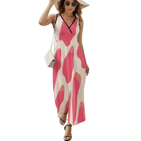 Leopard Print Pattern Art Sleeveless Dress Women's Summer Suit Dresses for Women 2025 Luxury Party Dress