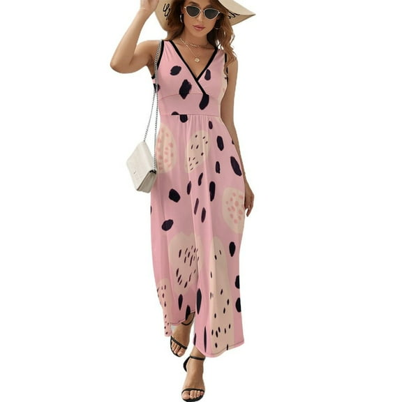 Leopard Print Pattern Art Sleeveless Dress Women's Summer Suit Dresses for Women 2025 Luxury Party Dress