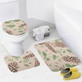 thumbnail image 1 of Leopard Print Pattern Bathroom Rug Set of 3, No Silp Washable Cover Floor Rug Decorations for Kitchen Bathroom Bedroom, 1 of 7