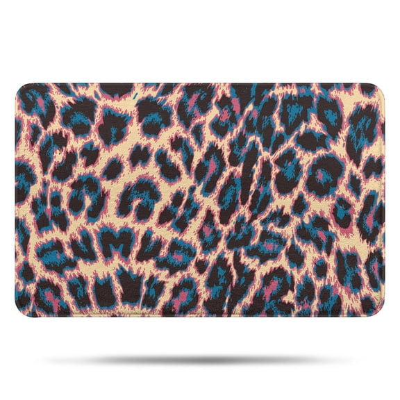 Leopard Print Pattern Bathroom Rugs Mat,Non Slip Microfiber Bathroom Rug,Rubber Backing,Soft Bathroom Mats for Bathroom Floor,Tub and Shower,17x27in(43x68cm)