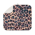 thumbnail image 1 of Leopard Print Pattern Dish Drying Mat for Kitchen 1 Pack, Ultra Absorbent Microfiber Dishes Drainer Mats,16"x18", 1 of 6