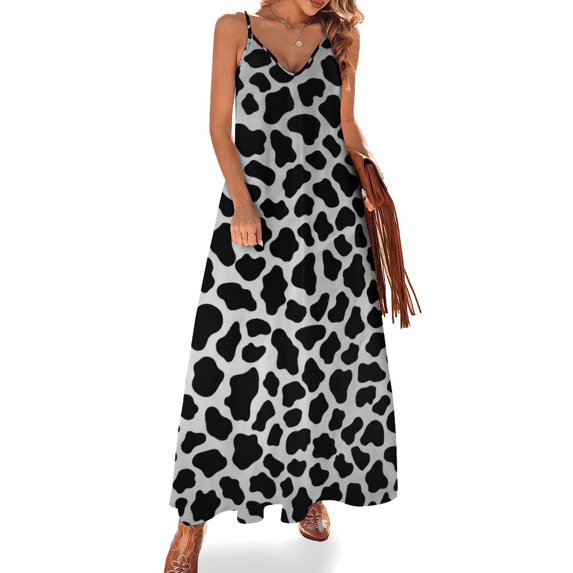Leopard Print Pattern Fine Art Sleeveless Dress Summer Dress Woman 2025