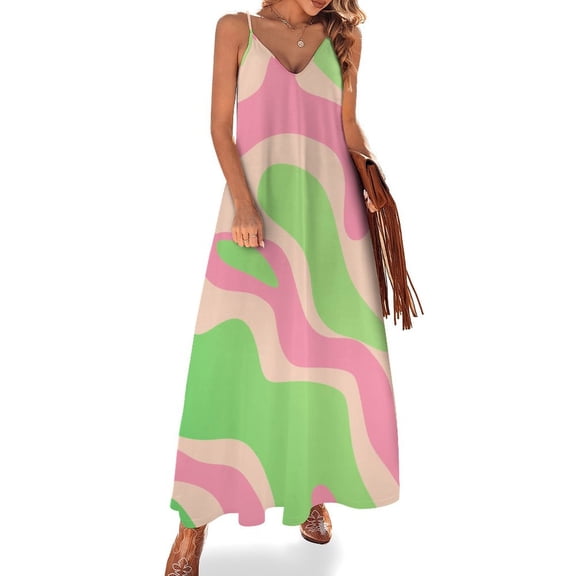 Leopard Print Pattern Fine Art Sleeveless Dress Summer Dress Woman 2025