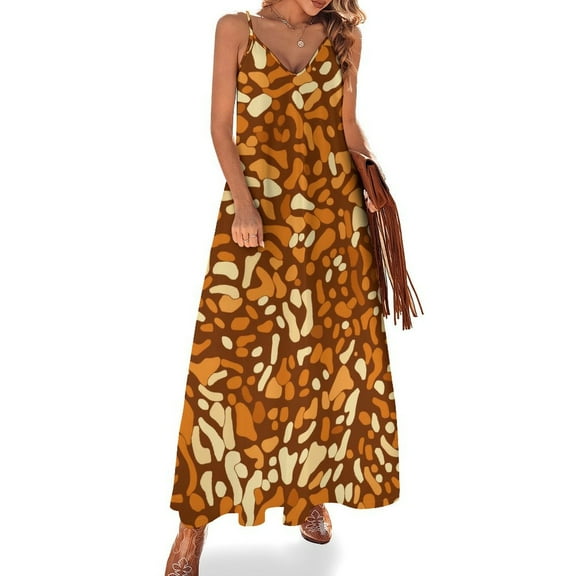Leopard Print Pattern Fine Art Sleeveless Dress Summer Dress Woman 2025