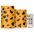 thumbnail image 1 of Leopard Print Pattern Flameless Candles&nbsp;LED Lights Battery Operated Candles with Remote and Timers Flicker Lights Votive Set of 2, 1 of 7