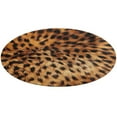thumbnail image 1 of Leopard Print Pattern Floral Medallion Round Rug - Small Round Area Rug, Soft Non-Slip Machine Washable Bedroom Mat Indoor Accent Entry Carpet for Office Desk Dorm Hallway, 1 of 6