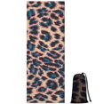 thumbnail image 1 of Leopard Print Pattern Hot Yoga Mat Towel Non Slip for Hot Yoga - Quick-Drying Yoga Mat Cover with 4 Corner Pockets with Travel Bag - Hot Yoga Towel Non Slip 74"x26", 1 of 6