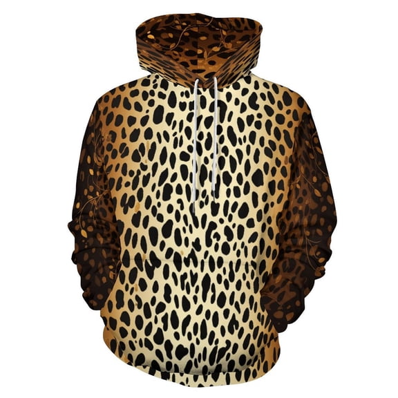 Leopard Print Pattern Men's Women New Sweatshirt Hoodie Men's Plus Size Sweatshirt Hooded Sweatshirt 3d Printed Street Men's Cloth