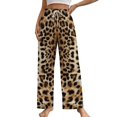 thumbnail image 1 of Leopard Print Pattern Pajama Pants Breathable with Pockets Pajamas For Lady Vintage Sleeping Pants Bedroom Homewear, 1 of 6
