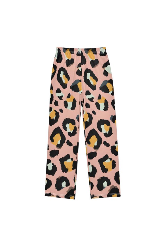 Leopard Print Pattern Pajama Pants Soft Lightweight Lounge Pants Bottoms Sleep Pants Warm Comfy