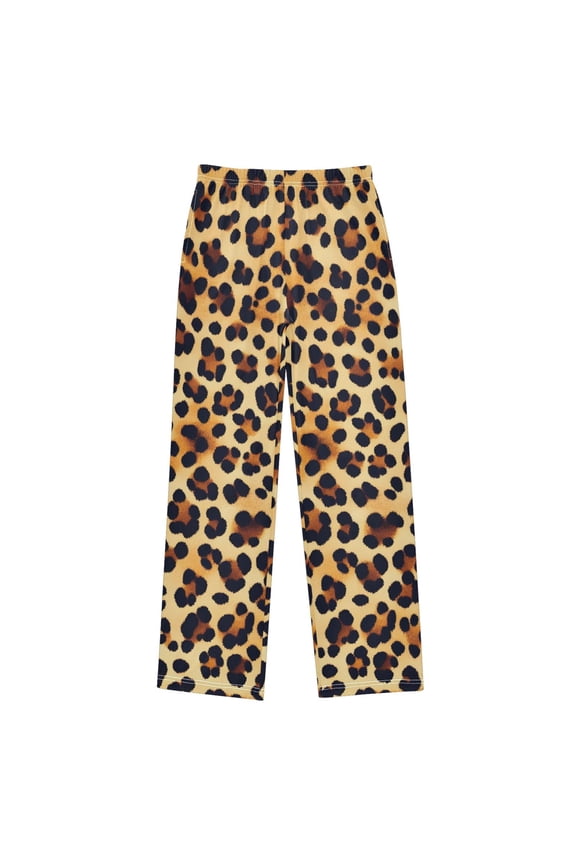 Leopard Print Pattern Pajama Pants Soft Lightweight Lounge Pants Bottoms Sleep Pants Warm Comfy