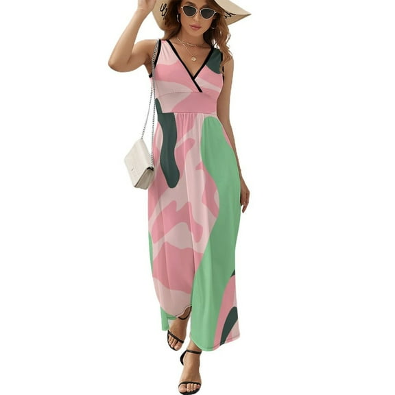 Leopard Print Pattern Pattern Design Sleeveless Dress Summer Clothes for Women Women's Clothing 2025