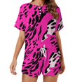 thumbnail image 1 of Leopard Print Pattern Print Women'S Pajamas Set Summer Sleepwear Sets 2 Piece Lounge Set, 1 of 7