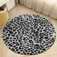 thumbnail image 1 of Leopard Print Pattern Round Rugs -Washable Non-Slip Small Round Area Rug Throw Soft Circle Rugs for Bedroom, Modern Print Indoor Carpet for Entryway Sofa Living Room, 1 of 6