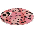 thumbnail image 1 of Leopard Print Pattern Round Rugs -Washable Non-Slip Small Round Area Rug Throw Soft Circle Rugs for Bedroom, Modern Print Indoor Carpet for Entryway Sofa Living Room, 1 of 6