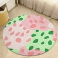 thumbnail image 1 of Leopard Print Pattern Round Rugs -Washable Non-Slip Small Round Area Rug Throw Soft Circle Rugs for Bedroom, Modern Print Indoor Carpet for Entryway Sofa Living Room, 1 of 6