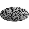 thumbnail image 1 of Leopard Print Pattern Round Small Area Rug, Print Non Slip Washable Floor Mat, Soft Throw Rug for Living Room, Powder Room Entryway, Bathroom, Bedside, 1 of 6