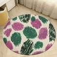 thumbnail image 1 of Leopard Print Pattern Round Small Area Rug, Print Non Slip Washable Floor Mat, Soft Throw Rug for Living Room, Powder Room Entryway, Bathroom, Bedside, 1 of 6