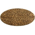 thumbnail image 1 of Leopard Print Pattern Round Small Area Rug, Print Non Slip Washable Floor Mat, Soft Throw Rug for Living Room, Powder Room Entryway, Bathroom, Bedside, 1 of 6