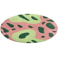 thumbnail image 1 of Leopard Print Pattern Round Small Area Rug, Print Non Slip Washable Floor Mat, Soft Throw Rug for Living Room, Powder Room Entryway, Bathroom, Bedside, 1 of 6