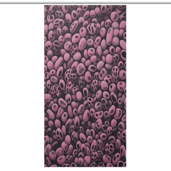 Leopard Print Pattern Shower Curtain Fabric Bathroom Decor with Hooks