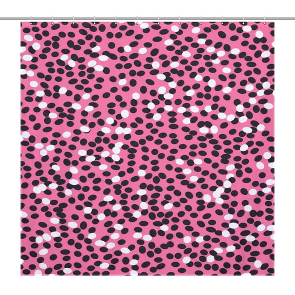 Leopard Print Pattern Shower Curtain Modern Home Bathroom Bathtub Decor Waterproof Fabric with 12PCS Hooks