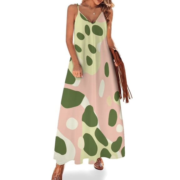 Leopard Print Pattern Sleeveless Dress Woman Fashion Long Dresses Women's Summer Suit Dress Summer 2025 Women
