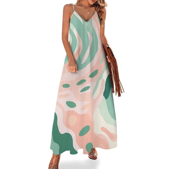 Leopard Print Pattern Sleeveless Dress for Women Clothing Female Women's Summer Skirt