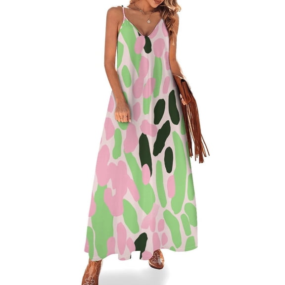 Leopard Print Pattern Sleeveless Dress for Women Clothing Female Women's Summer Skirt