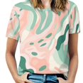 thumbnail image 1 of Leopard Print Pattern T Shirts Basic T-Shirt Short Sleeve Ladies Tee Shirt Summer Graphic Clothing, 1 of 6