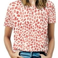 thumbnail image 1 of Leopard Print Pattern T Shirts Basic T-Shirt Short Sleeve Ladies Tee Shirt Summer Graphic Clothing, 1 of 6