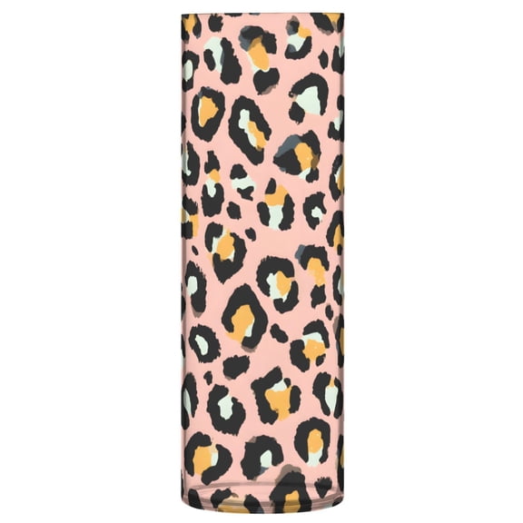 Leopard Print Pattern Vase Flower Vase Clear Unbreakable Plastic Tall Decorative 11.8in