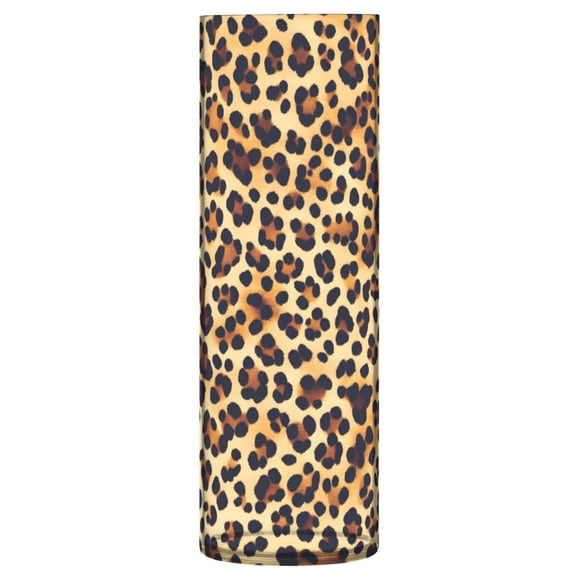 Leopard Print Pattern Vase Flower Vase Clear Unbreakable Plastic Tall Decorative 11.8in