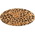 thumbnail image 1 of Leopard Print Pattern Washable Round Rug -Circle Area Rugs for Nursery Bedroom, Vintage Non Slip Non Shedding Low Pile Carpet for Living Room Coffee Table Entryway, 1 of 6