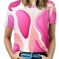 thumbnail image 1 of Leopard Print Pattern Women's Short Sleeve Tops Casual Blouses T Shirt, 1 of 6