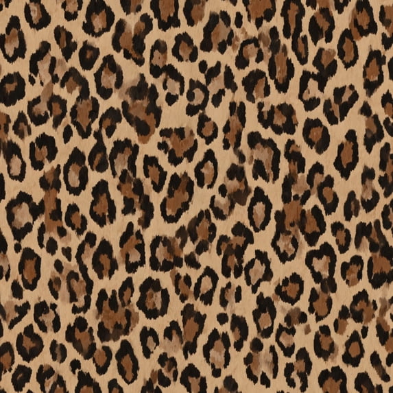 Leopard Print Peel and Stick Wallpaper Leopard Print Brown Black Spots Beige Wall Mural 17.7in x 9.8ft Self Adhesive Removable Wall Paper Renter Friendly Wallpaper for Nursery Bedroom Cabinets
