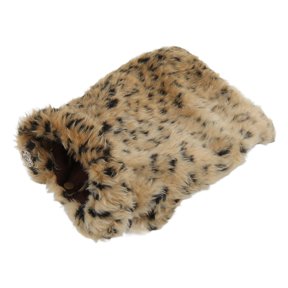 Leopard Print Pet Cloak: Plush, Warm Winter Coat, Machine Washable Comfy!