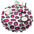 thumbnail image 1 of Leopard Print Round Tablecloth 60x60in(153x153cm) – Waterproof Polyester Table Cover with Full Print Design, Wrinkle Resistant & Washable for Kitchen Dining Party Decor, 1 of 6